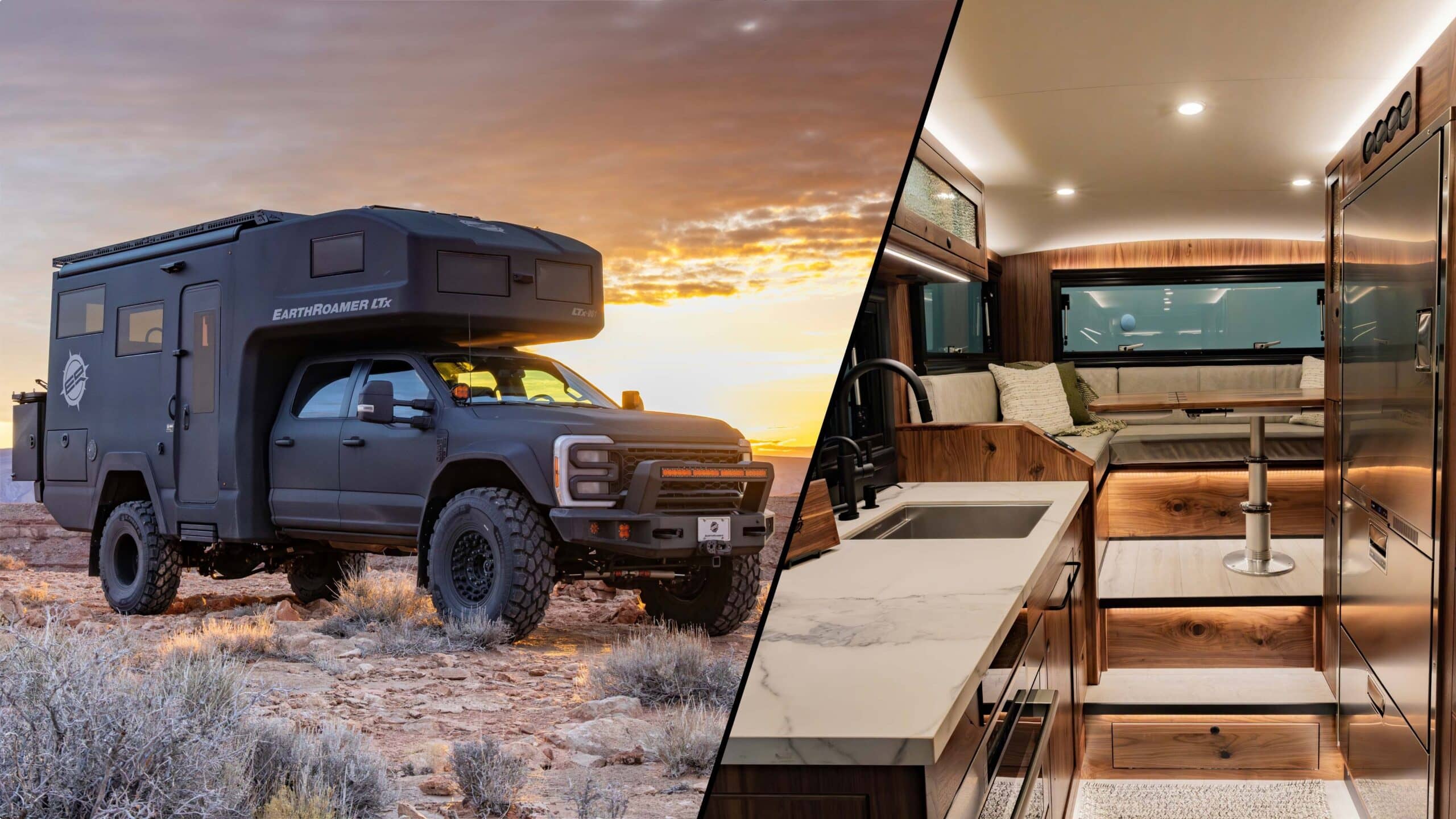Interior of EarthRoamer RV
